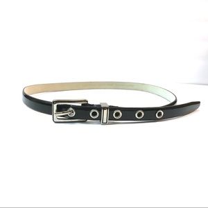Calvin Klein Patent Leather Skinny Belt